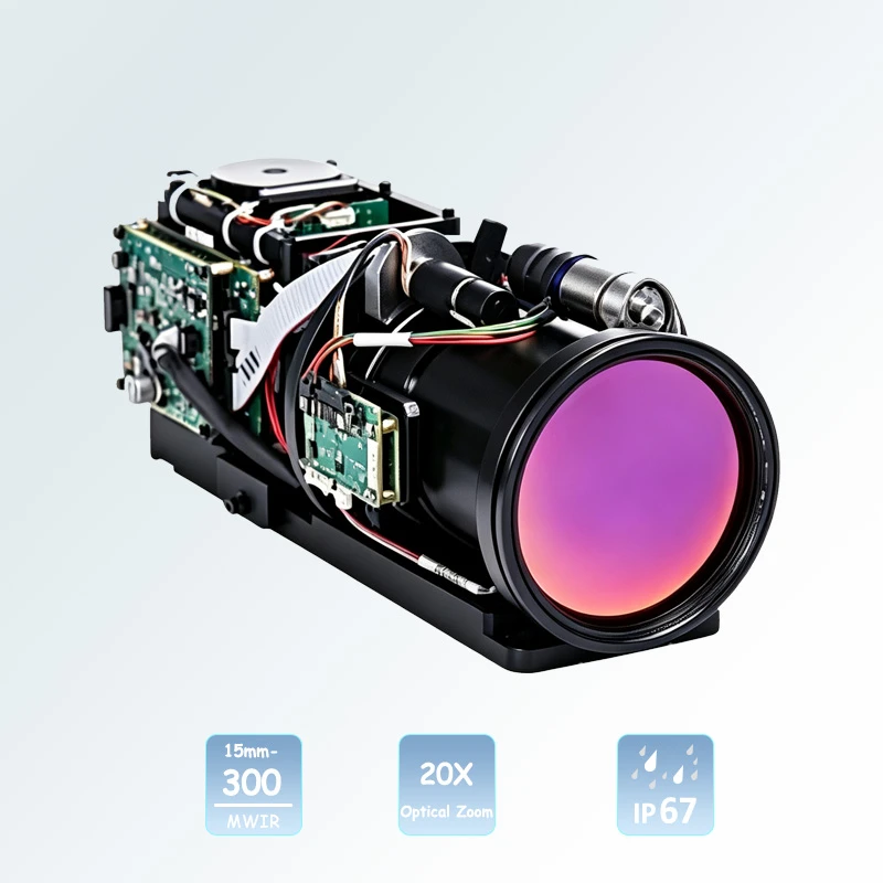 وحدات MWIR تكبير مستمر 15-300 ملم